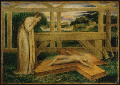 Il Bambino Gesù addormentato sulla croce da William Blake